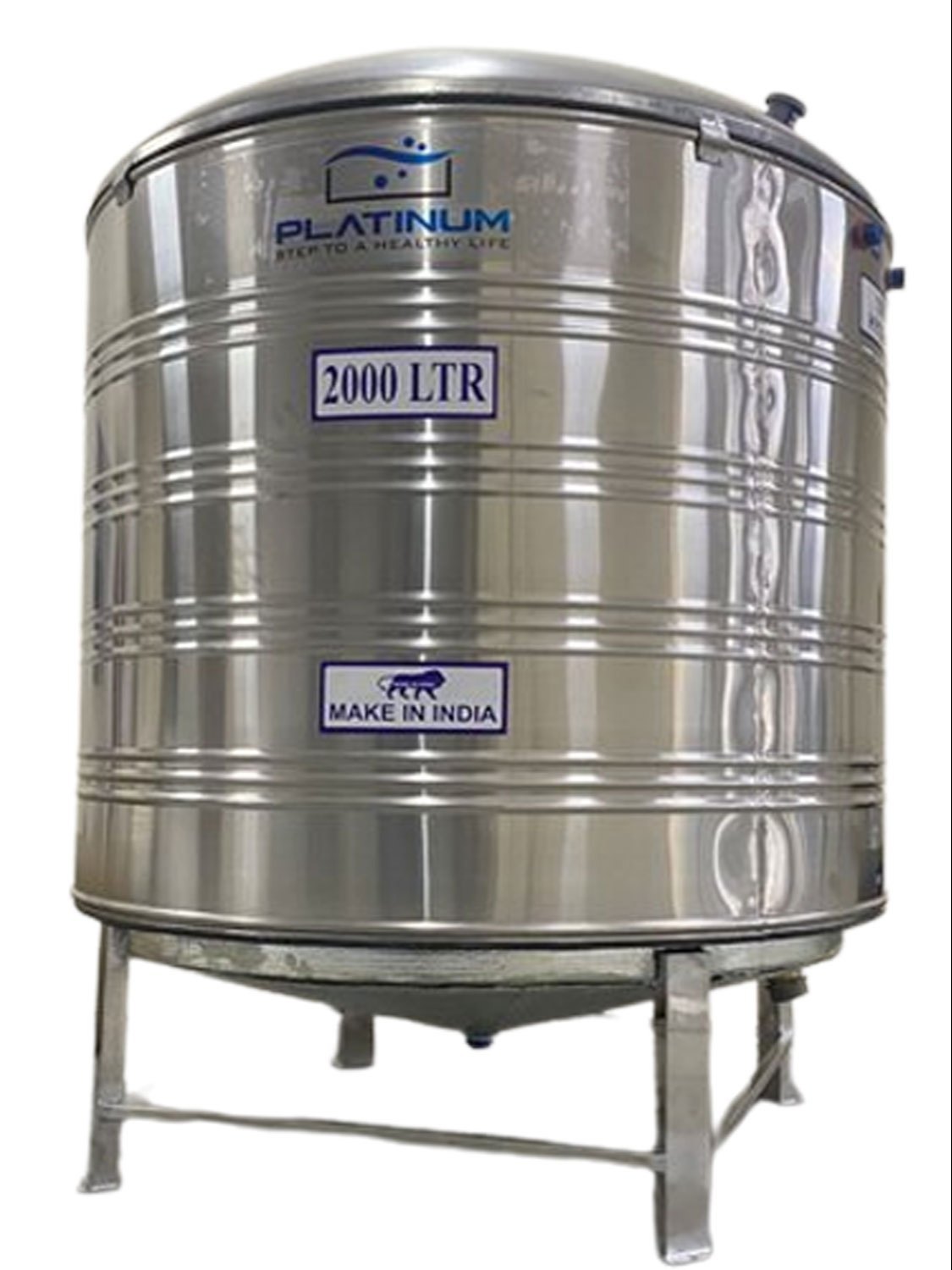 Stainless steel 2000 litre insulated water tank